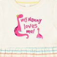 thumbnail image 4 of Inktastic My Nanny Loves Me Girls Baby Dress, 4 of 5