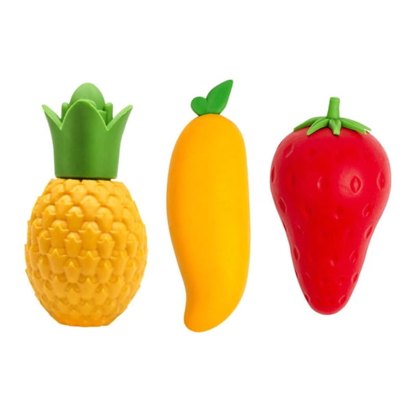 Wartleves Borrador de gran tamaño grande, borrador de frutas con modelado 3D, arte lindo para niños, Lear 6T5E