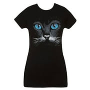 Womens Cat Eyes Short-Sleeve T-Shirt - Small