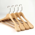 thumbnail image 5 of High-Grade Wide Shoulder Wooden Coat Hangers - Solid Wood Suit Hanger, 5 of 6