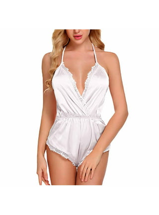 Wholesale white satin teddy lingerie For An Irresistible Look