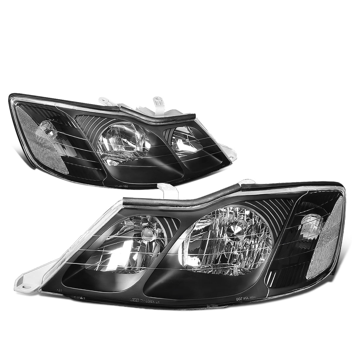 For 0004 Toyota Avalon Headlight Black Housing Clear Corner Headlamp