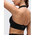 thumbnail image 4 of CRZ YOGA Butterluxe Halter Sports Bras for Women Padded Open Back Yoga Crop Gym Tops Low Impact, 4 of 7
