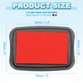 thumbnail image 2 of Large Stamp Pad, Washable Craft Ink Pad for Rubber Stamp Card Making Stamping Scrapbook Fingerprint Handprint Red/Black, 2 of 6