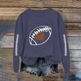 thumbnail image 2 of NMMUED Oversized Shirts for Women, Oversized Sweatshirt for Women, Going Out Tops for Women, Womens Tops Casual, Graphic Sweatshirts for Women, Navy XL, 2 of 6