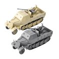 thumbnail image 5 of Modelo de vehículo blindado en miniatura de media pista a escala 1:72, juguetes de la Segunda Guerra Mundial, Kit de bricolaje de ensamblaje 4D, FLAK37, 5 of 5