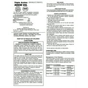 Triple Action Neem Oil – Fungicide/Insecticide/Miticide – 16 fl oz Bottle by Southern Ag