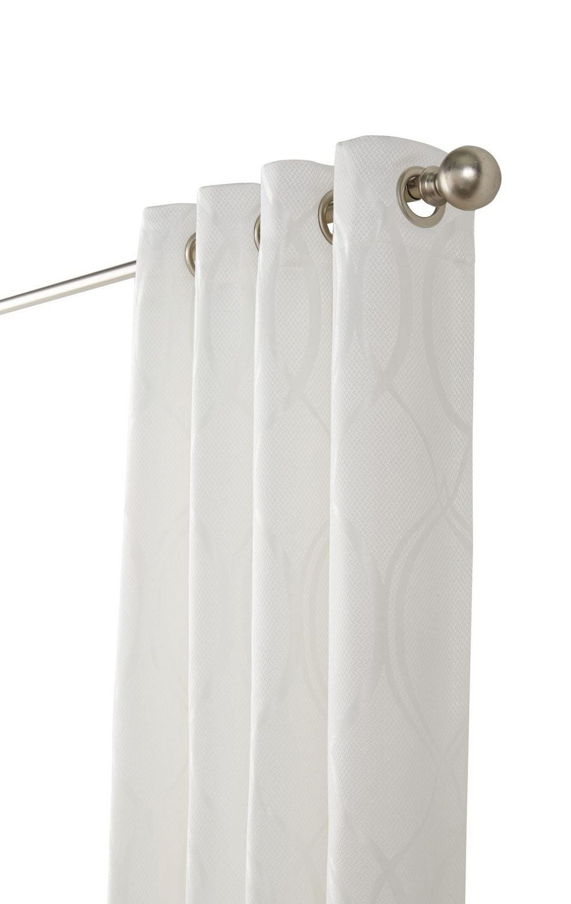 Ibiza Room Darkening Grommet Indoor Curtain 52" x 108" in White