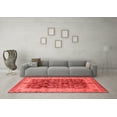 thumbnail image 3 of Ahgly Company Indoor Square Oriental Red Traditional Area Rugs, 6' Square, 3 of 4