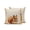 Beige, variant on Forest Deer Outdoor Throw Pillow with Insert, 18"x18" Country Wilderness Farmhouse Mountain Pine Tree Lake Waterproof Decorative Square Patio Pillows for Small Patio Chairs, Balcony, Couch