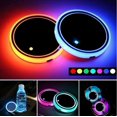 thumbnail image 2 of XKHZJL LED Car Cup Holder Lights, 7 Colors Light Up Cup Coasters, USB Rechargeable Interior Lighting Accessories for Car Truck Vehicle Decoration, 2 of 6