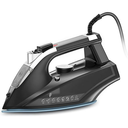  Sunbeam Cordless or Corded 1500-Watt Anti-Drip Ceramic Hybrid  Clothes Iron with Vertical Steam and Auto-Off Function (GCSBNC-200), Grey :  Home & Kitchen