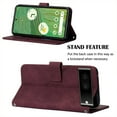 thumbnail image 4 of Crossbody Phone case for Google Pixel 8 case with Shoulder Strap Card Holder Google Pixel 8 Magnetic flip Wallet Cover Premium PU Leather with Credit Card Slot and Kickstand,
Winered, 4 of 9