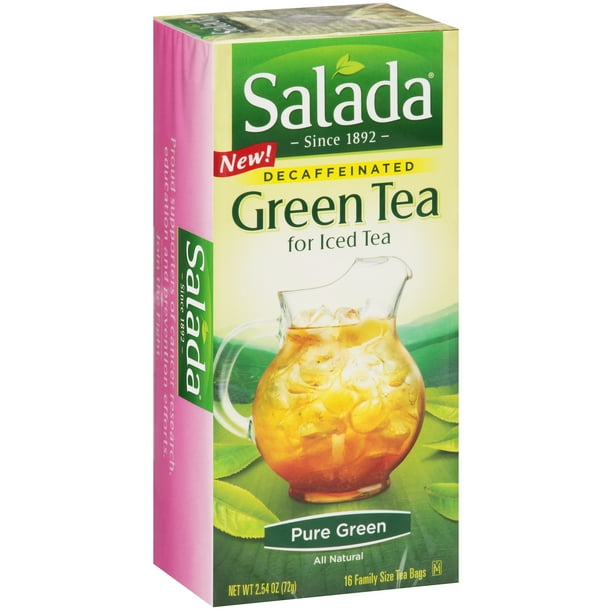 Salada® Decaffeinated Green Tea Family Size Tea Bags 16 ct Box