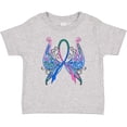 thumbnail image 3 of Inktastic Thyroid Cancer Awareness with Butterfly Ribbon Words Boys or Girls Baby T-Shirt, 3 of 5