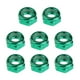 thumbnail image 5 of 8 tuercas de eje resistentes de repuesto para patineta y longboard. Verde, 5 of 7