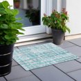 thumbnail image 6 of Addison Rugs Chantille Indoor/Outdoor Transitional Circles Teal Washable Rectangle Rug, 1'8" x 2'6", 6 of 6