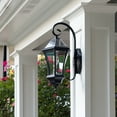 thumbnail image 5 of Gama Sonic Victorian Solar Wall Light, Outdoor Solar Lamp, Cast Aluminum Sconce, 150 Lumens Warm White LED, Black (94BM50010), 5 of 8