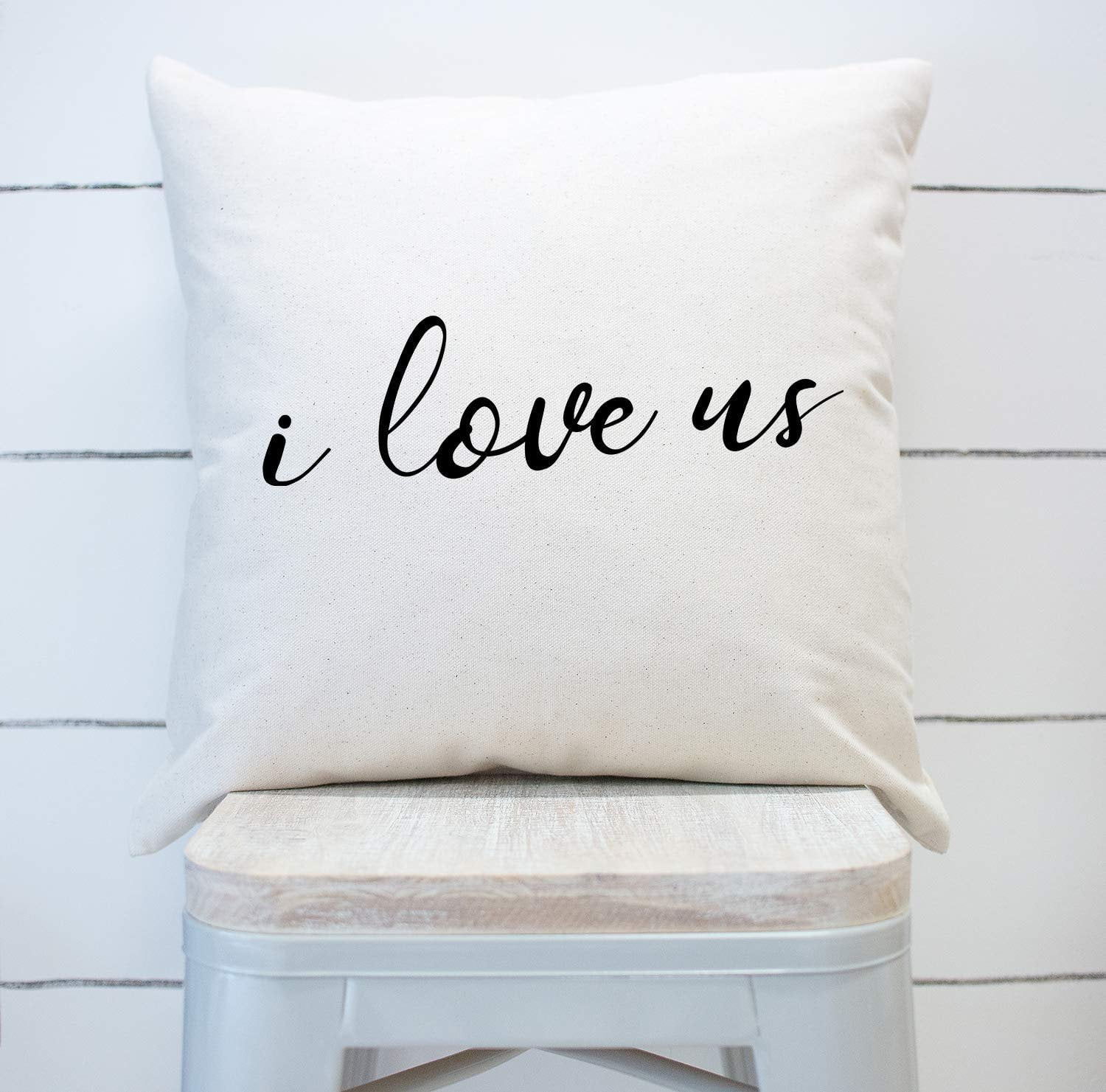 White, 20x20 Bonnie Jeans Homestead Prints Home is Wherever I\u2019m with You Pillow Cover