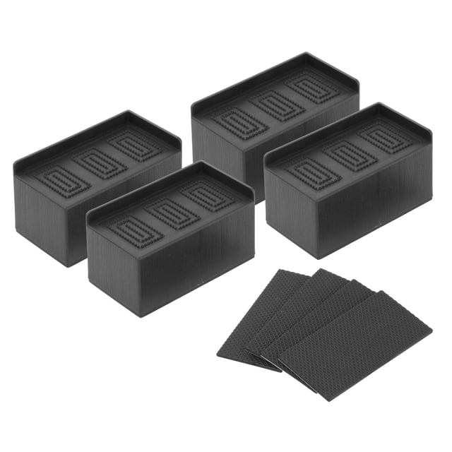 Almohadillas antideslizantes para pies, almohadilla de goma resistente, corte libre, antideslizante para marco de cama 2 pulgadas