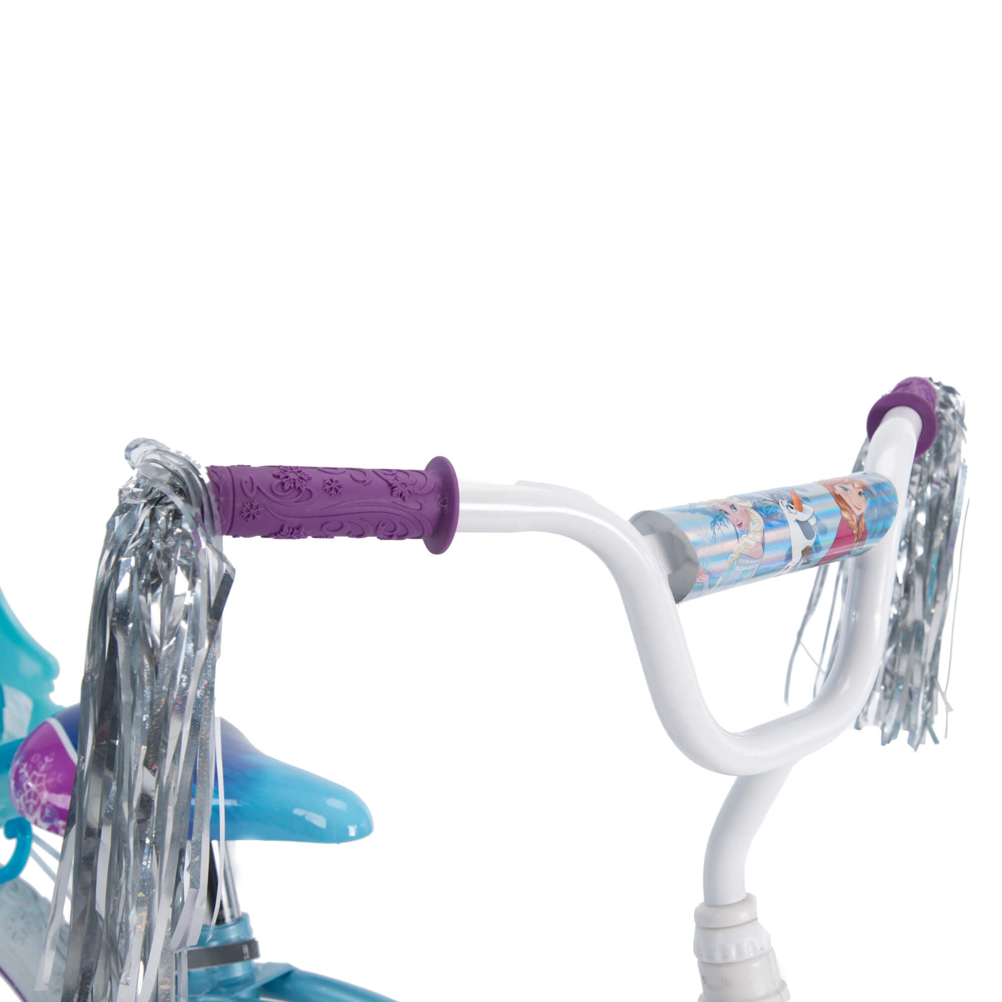 frozen bicycle with doll carrier