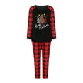 thumbnail image 1 of DPTALR Ensemble de Pyjamas de Noël Assortis pour la Famille Pyjamas de Noël pour la Famille Ensemble Haut à Carreaux Rouges et Pantalon Long Ensembles de Vêtements de Nuit, 1 of 8