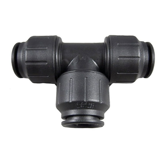 John Guest Speedfit 3/4" CTS Tee Black 2 pack