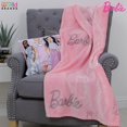thumbnail image 2 of Licenced Fleece Blanket | Pink Fashion Pose | Figures Bedroom Design | Warm, 2 of 7