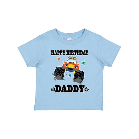 

Inktastic Happy Birthday Daddy Monster Truck Gift Toddler Boy Girl T-Shirt