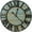 Black Blue, variant on Decorative Black Large 24" Metal Wall Clock for Living Room - Modern Farmhouse Wall Décor