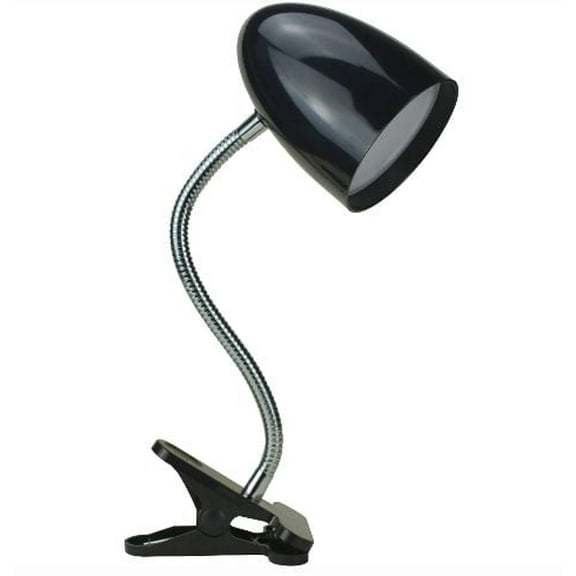 Mainstays Modern LED Clip Lamp, Black Plastic