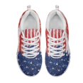 thumbnail image 2 of Chririnla American Flag Pattern Lace Up Sneakers for Women, Mesh Women Running Shoes for Jogging, 2 of 11