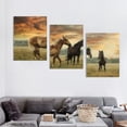 thumbnail image 4 of Shadudu Horses Field Sunset Canvas Print Triptych for Living Room Bedroom Office Wall Decor, Set of 3, 12x16 Inches Each 12"x16"x3pcs, 4 of 6