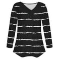 thumbnail image 4 of Gnshining Oversized Shirts for Women Long Sleeve V Neck Casual Sweatshirt Fall Fashion Soft Daily Pullover with Button, 4 of 4