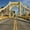 The Roberto Clemente Bridge, variant on Elephant Stock Bourne Bridge Sunset Wall Art - Horizontal Canvas Wall Art - Living Room Wall Decor - Architecture Canvas - Gray And Orange Decor - 12" x 8"
