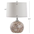 thumbnail image 6 of SAFAVIEH Nikki 22 in. Chrome Shell Table Lamp with White Polyester Shade, Set of 2, 6 of 7