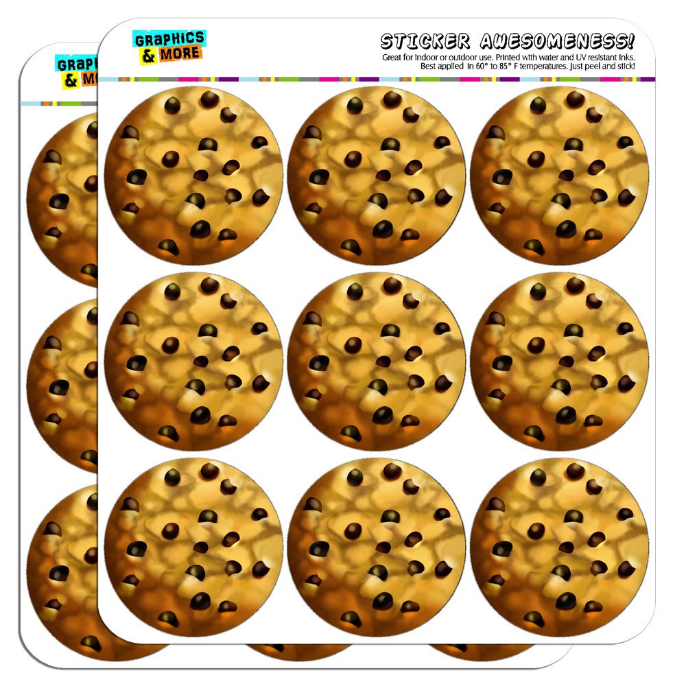 Chocolate Chip Cookie 2" Scrapbooking Crafting Stickers