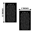 thumbnail image 3 of Psalms 91 Bible Verse Wallet Card in Black  30pk 2x3.5 Prayer Card Umbrella of Protection Shelter Whoever Dwells Rest in Shadow Poster Art Bracelet Driving Keychain First Time Drivers Angel, 3 of 5