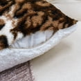 thumbnail image 2 of Home Soft Things Faux Fur 2 Piece Throw Pillow Cover Set - ML Leopard - 20'' x 20'', 2 of 6