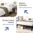 thumbnail image 6 of VENI 14" Heavy Duty Steal Slat Rounded Edge Metal Platform Bed Bed Frame, Twin, 6 of 11