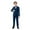 Navy, variant on Huanglei Boys Business Suits Coat 4 Piece Outfit Tuxedo Set For Kids Formal Suit For Boys With Vest Pants Bowtie Set Slim