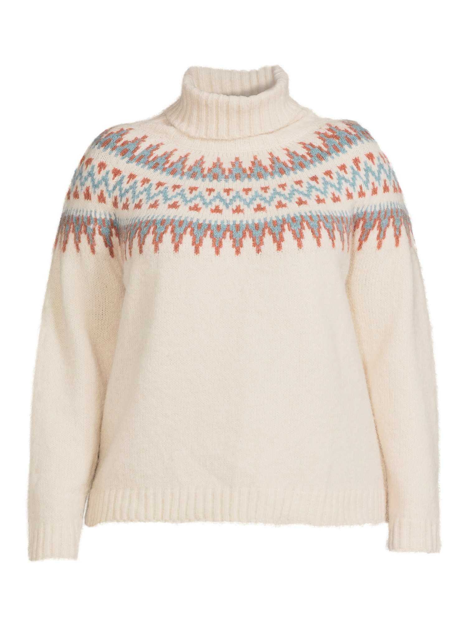 Fair Isle Turtleneck Sweater - Walmart 
