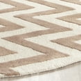 thumbnail image 3 of SAFAVIEH Cambridge Kaitlyn Zig Zag Stripes Wool Runner Rug, Beige/Ivory, 2'6" x 6', 3 of 7