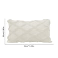 thumbnail image 2 of RKSTN (30X50Cm) Housse de Coussin en Peluche Rayée Beige, 2 of 5