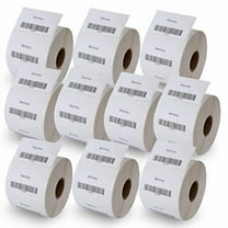 10 Rolls Barcode FNSKU Thermal Labels 2-1/4 x 1-1/4 inch DYMO 30334 Compatible Perforated Labelwriter 450, 4XL 10000 Labels]
