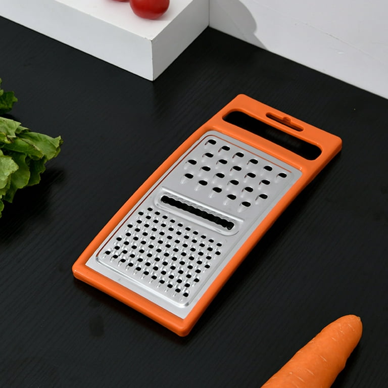 1pc Stainless Steel Vegetable Grater, Minimalist Two Tone Veggie