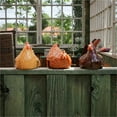 thumbnail image 3 of Uanit Hen Decoration Home Garden Decoration Fence Creative Feature Decoration Outdoor Hen Art Hanging Accessories Chicken Resin Decoration Statue Fun Chicken Staircase Character Decoration, 3 of 8