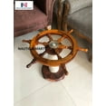 thumbnail image 2 of NauticalMart Nautical Ship Wheel Table Home Decor 24", 2 of 6
