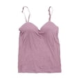 thumbnail image 1 of Wuffmeow Femme Cami Coton Stretch avec Soutien-Gorge Étagère Intégré, 1 of 6