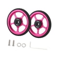 thumbnail image 4 of Ruedas fáciles para la rueda de rodillo de bicicleta plegable con pieza de reemplazo de tornillo Aleación de aluminio de neumático liviano estable Cuerpo delgado rosa, 4 of 8